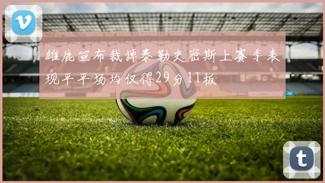 雄鹿宣布裁掉泰勒史密斯上赛季表现平平场均仅得29分11板